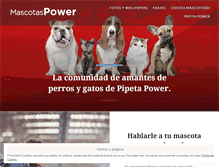 Tablet Screenshot of mascotaspower.com